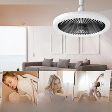 Load image into Gallery viewer, Sleek Ceiling Fan with Integrated Light – Perfect for Modern Bedrooms
