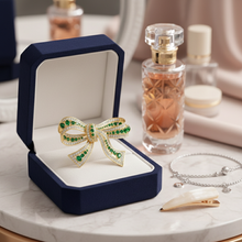 Load image into Gallery viewer, Elegant Multicolor Zircon Tassel Bow Brooch for Women