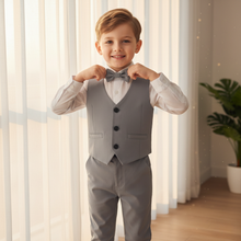 Load image into Gallery viewer, Boys Formal Cotton Outfit Set for Toddlers and Kids