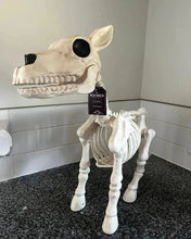 Load image into Gallery viewer, Halloween Skeleton Cow & Horse Decorative Prop