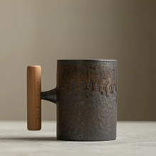 Load image into Gallery viewer, Japanese Vintage Ceramic Coffee Mug with Rustic Glaze