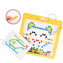 Load image into Gallery viewer, Large Magnetic Drawing Pad for Kids Montessori Magnetic Dots Board