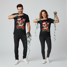 Load image into Gallery viewer, Mischievous Holiday Cheer Funny Anti-Christmas Graphic T-Shirt
