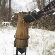 Load image into Gallery viewer, Portable Iron Firewood Splitter Tool for Easy Wood Splitting