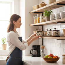 Load image into Gallery viewer, Ceramic Food Storage Jar for Kitchen, Decorative Canister for Tea, Coffee, or Snacks