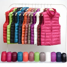 Load image into Gallery viewer, Women's Lightweight Down Vest, Warm and Packable