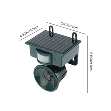 Load image into Gallery viewer, Motion Triggered Bird Repeller with Adjustable Sound for Gardens Rooftops and Farms