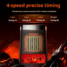 Load image into Gallery viewer, Compact Ceramic Space Heater with Flame Effect Light, Digital Display and 3-Second Heat Start