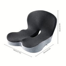 Load image into Gallery viewer, Ergonomic Seat Cushion with Memory Foam and Lumbar Support, Anti-Slip Base