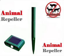 Load image into Gallery viewer, Solar Ultrasonic Animal Repeller with Motion Sensor and Flashing LED Lights