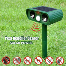 Load image into Gallery viewer, Solar Ultrasonic Animal Repeller with Motion Sensor and Flashing LED Lights