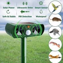Load image into Gallery viewer, Solar Ultrasonic Animal Repeller with Motion Sensor and Flashing LED Lights
