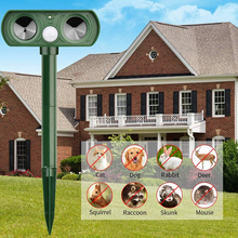 Load image into Gallery viewer, Solar Ultrasonic Animal Repeller with Motion Sensor and Flashing LED Lights