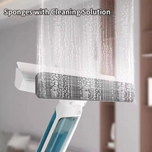 Load image into Gallery viewer, Telescopic Window Cleaner with Spray Tank, Squeegee, and Microfiber Pad in Two Lengths