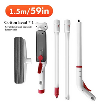 Load image into Gallery viewer, Telescopic Window Cleaner with Spray Tank, Squeegee, and Microfiber Pad in Two Lengths