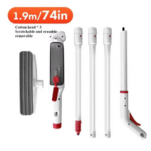 Load image into Gallery viewer, Telescopic Window Cleaner with Spray Tank, Squeegee, and Microfiber Pad in Two Lengths