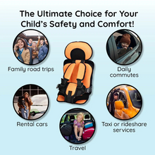 Load image into Gallery viewer, Child Car Seat Cushion with Five Point Harness and Breathable Mesh, Adjustable