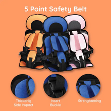 Load image into Gallery viewer, Child Car Seat Cushion with Five Point Harness and Breathable Mesh, Adjustable