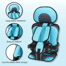Load image into Gallery viewer, Child Car Seat Cushion with Five Point Harness and Breathable Mesh, Adjustable