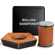 Load image into Gallery viewer, Manual Rolling Knife Sharpener with Diamond Coated Disc, Angle Guide, and Non Slip Base