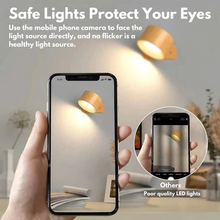 Load image into Gallery viewer, Magnetic LED Wall Lamp with 360° Rotation and Touch Control, 3 Color Temperatures