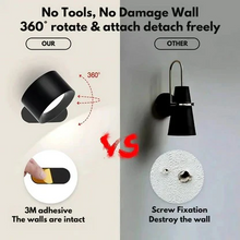 Load image into Gallery viewer, Magnetic LED Wall Lamp with 360° Rotation and Touch Control, 3 Color Temperatures
