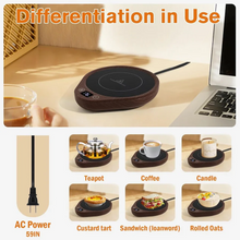Load image into Gallery viewer, Electric Mug Warmer with 5.5 Inch Heating Plate, Three Heat Settings, and Auto Shut Off