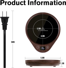Load image into Gallery viewer, Electric Mug Warmer with 5.5 Inch Heating Plate, Three Heat Settings, and Auto Shut Off