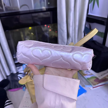Load image into Gallery viewer, Heart Bowknot Large Capacity Pencil and Makeup Bag