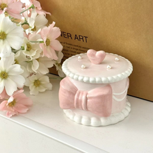 Load image into Gallery viewer, Creative Bow Ceramic Pearl Jewelry Box