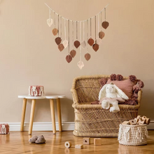 Load image into Gallery viewer, Boho Macrame Leaf Wall Hanging, Handmade Feather Tapestry for Living Room or Bedroom Decor