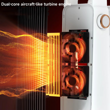 Load image into Gallery viewer, Compact Vertical Oscillating Ceramic Heater with Safety Protection for Home or Office