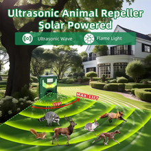 Load image into Gallery viewer, Outdoor Ultrasonic Animal Repeller with Infrared Sensor and Solar Power