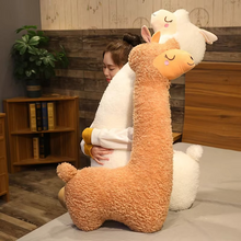 Load image into Gallery viewer, Giant 51 Inch Alpaca Plush Pillow Soft Stuffed Llama Toy