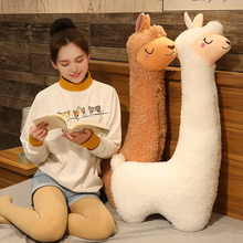 Load image into Gallery viewer, Giant 51 Inch Alpaca Plush Pillow Soft Stuffed Llama Toy