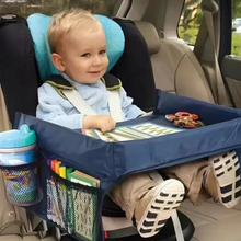Load image into Gallery viewer, Car Seat Travel Tray and Stroller Organizer for Kids