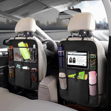Load image into Gallery viewer, Car Backseat Organizer with Touch Screen Tablet Holder and Multi Pocket Storage