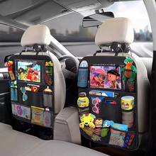 Load image into Gallery viewer, Car Backseat Organizer with Touch Screen Tablet Holder and Multi Pocket Storage