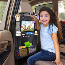 Load image into Gallery viewer, Car Backseat Organizer with Touch Screen Tablet Holder and Multi Pocket Storage