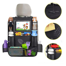 Load image into Gallery viewer, Car Backseat Organizer with Touch Screen Tablet Holder and Multi Pocket Storage