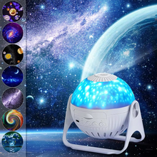 Load image into Gallery viewer, Starry Night Light Projector for Kids 360° Rotating Galaxy LED Lamp