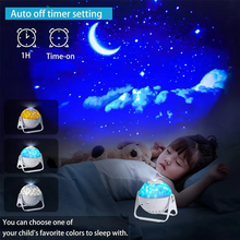 Load image into Gallery viewer, Starry Night Light Projector for Kids 360° Rotating Galaxy LED Lamp