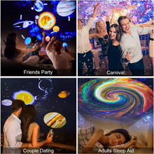 Load image into Gallery viewer, Starry Night Light Projector for Kids 360° Rotating Galaxy LED Lamp