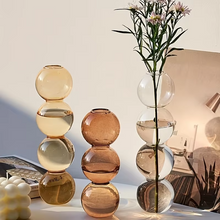 Load image into Gallery viewer, Nordic Glass Bubble Vase Clear Hydroponic Planter for Modern Home and Desk Decor