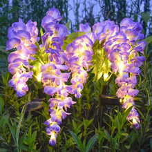 Load image into Gallery viewer, Solar Powered Wisteria Flower Garden Lamp