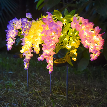 Load image into Gallery viewer, Solar Powered Wisteria Flower Garden Lamp
