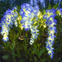 Load image into Gallery viewer, Solar Powered Wisteria Flower Garden Lamp