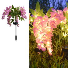 Load image into Gallery viewer, Solar Powered Wisteria Flower Garden Lamp