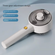 Load image into Gallery viewer, Pet Spray Massage Comb with One Click Hair Removal and UV Mite Control for Cats and Dogs