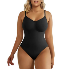 Load image into Gallery viewer, V Neck Spaghetti Strap Compression Bodysuit Shapewear
